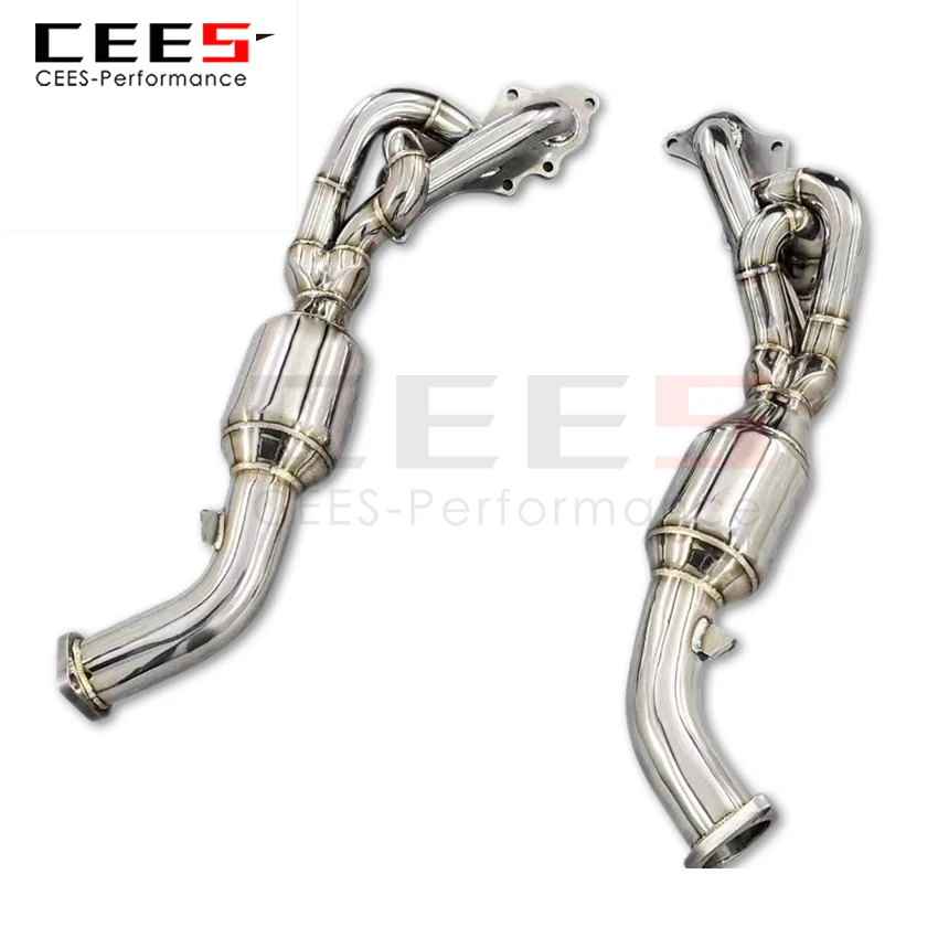 CEES Exhaust Manifold for Lexus LX570 5.7L 2008-2021 Exhaust Downpipe With Catalyst Stainless Steel Car Exhaust Muffler Pipe