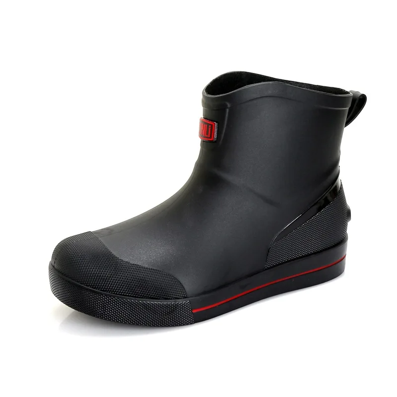 

Snow Warm Thick Rain Boots, Kitchen Waterproof and Anti Slip Rain Shoes, Men's Fashionable and Wear-resistant Water Shoes