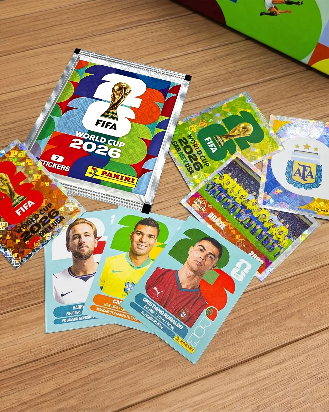 Official Panini World Cup 2026 Sticker Pack - Messi&Ramin Yamal Same Stickers Fan Collection Commemorative Gift