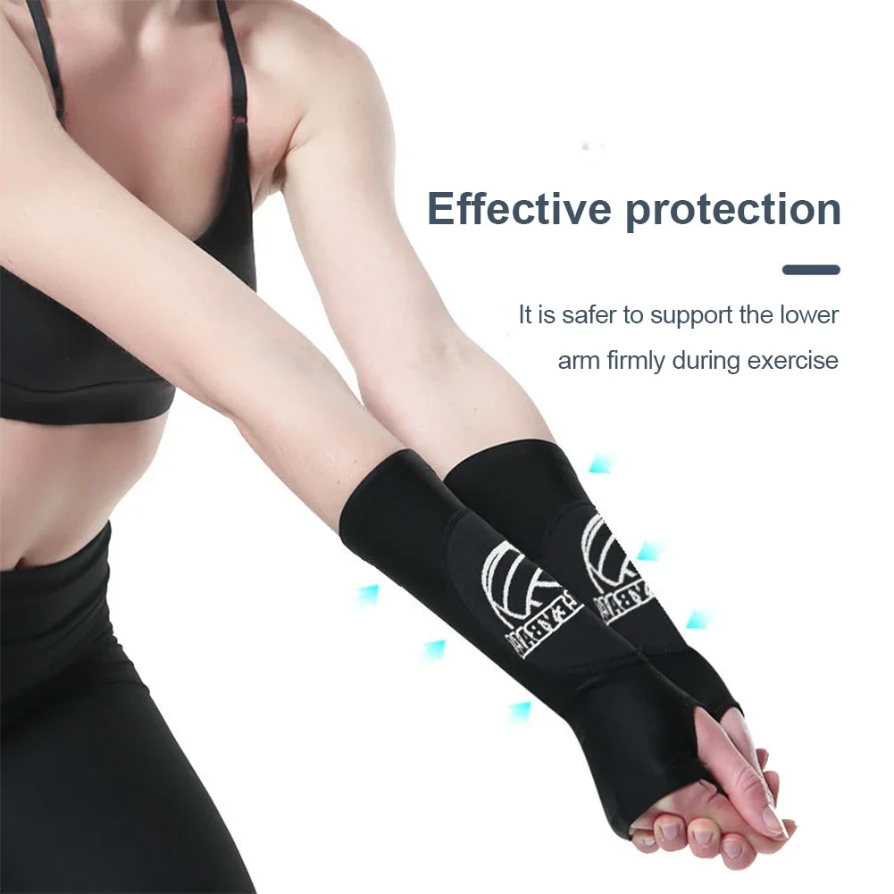 2Pcs Armband Wrist Support Breathable Compression Test Training Basketball Volleyball Elastic Sports Arm Guard for Hide Tattoos