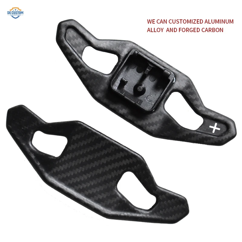 For Audi A3 S3 RS3 A4L A6L A7 B9 Q5L C8 A8L S6 S8 TT TTS R8 Modified Steering Wheel True Carbon Fiber Paddle Shifters