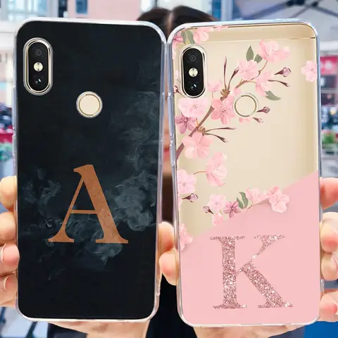 For Xiaomi Redmi Note 5 Case Cover Redmi Note 5 Pro Shockproof Letters Phone Cases For Redmi Note5 Pro Silicone Clear TPU Bumper