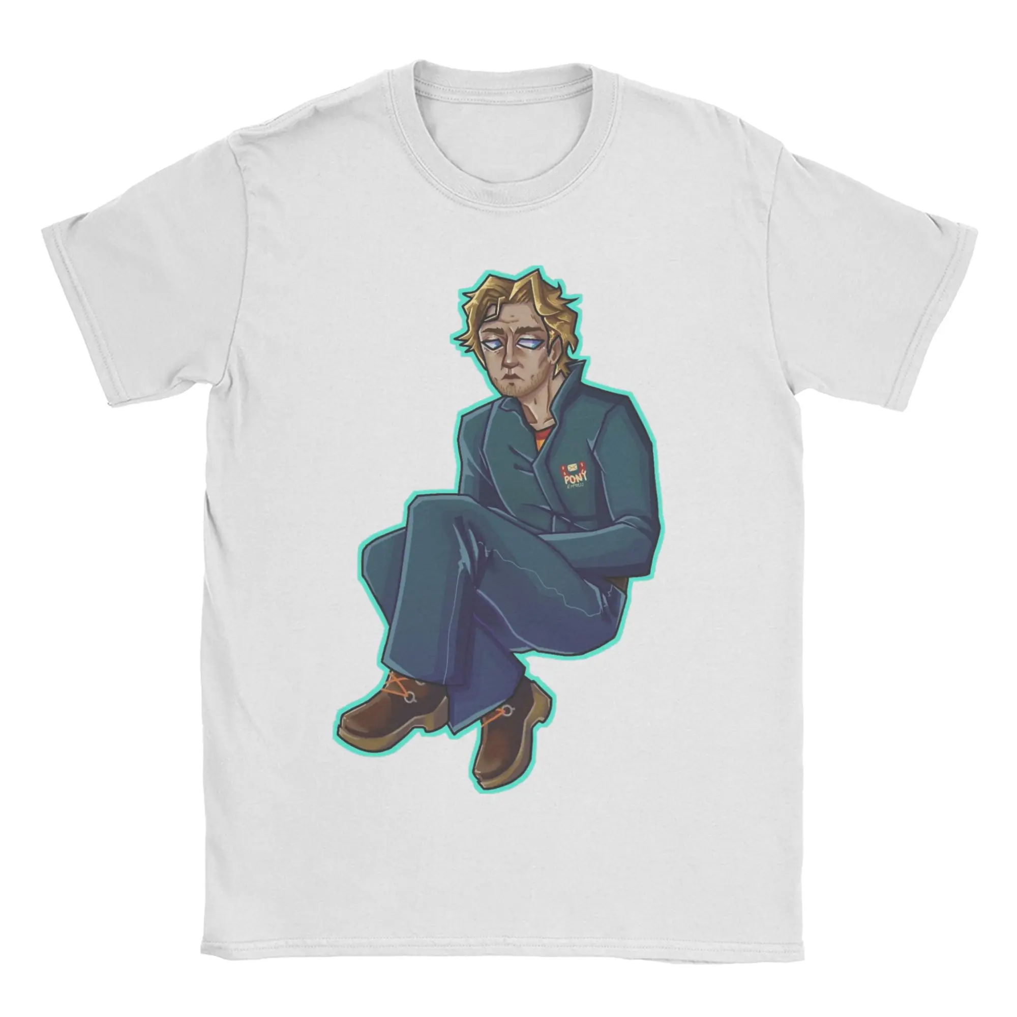 Captain Curly Mouthwashing T Shirt Men Women's Pure Cotton Funny T-Shirt O Neck  Tees Short Sleeve Tops 6XL