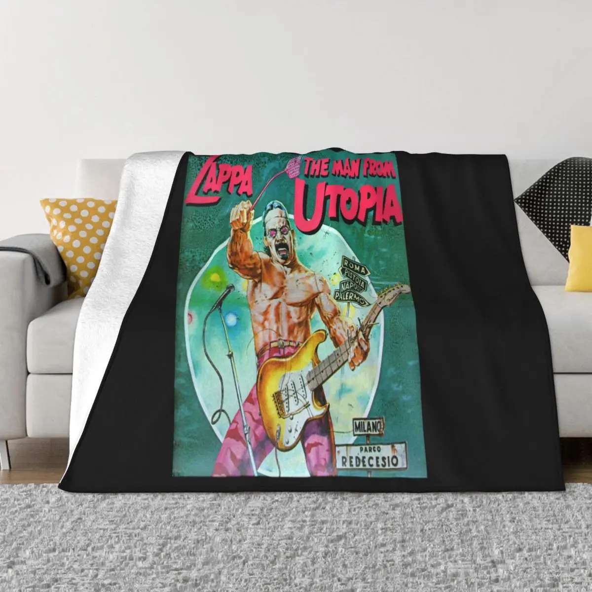 Frank Zappa The Man From Utopia Soundtrack Rock 80S Retro Vintage 2266 Sale Throw Blanket