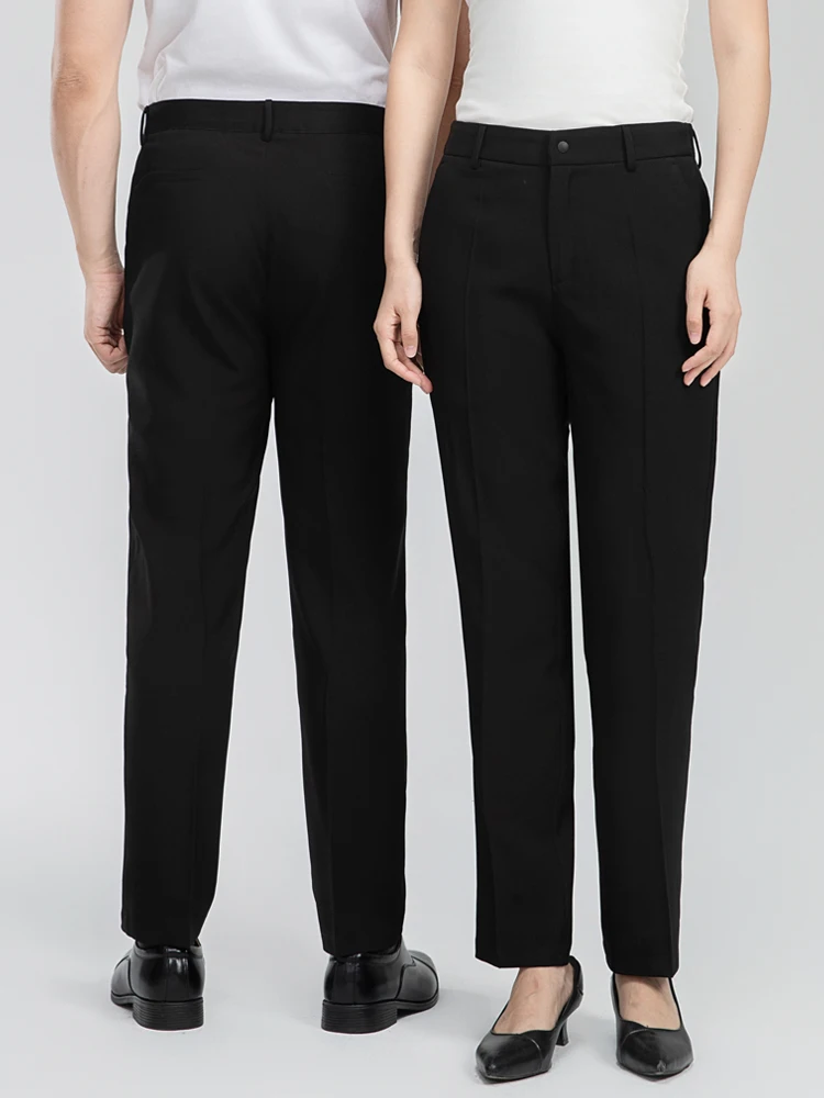 Pantaloni da cuoco unisex con pantaloni da cuoco in vita elastica per esigenze uniformi di ristorazione, hotel e ristoranti