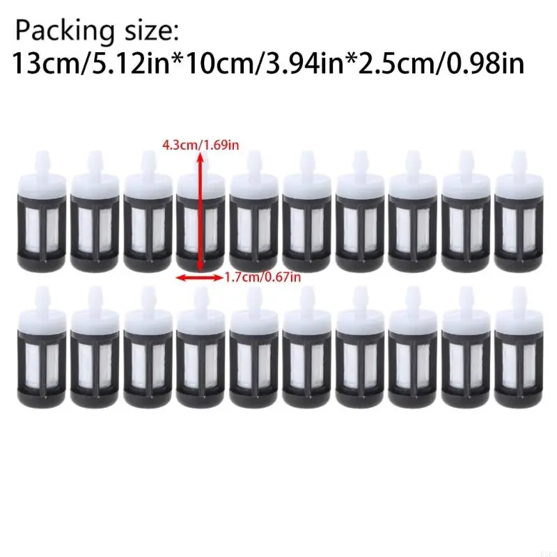 Bộ lọc nhiên liệu K3KD 20PCS cho FS45 FS46 FS55R FS55R FS86 FS90R FS100 0000-350-3502