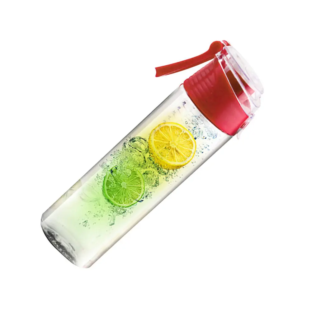 Fruit Infuser Water Bottle Red Outdoor Sports Bottle Perfect for Hiking Traveling Camping Water Infuser Bottles