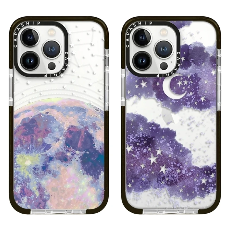 Illusion Constellations Starry Skies Case For iPhone 15 14 13 12 11 Pro X XS XR Max 7 8 Plus SE Soft TPU Shockproof Back Cover