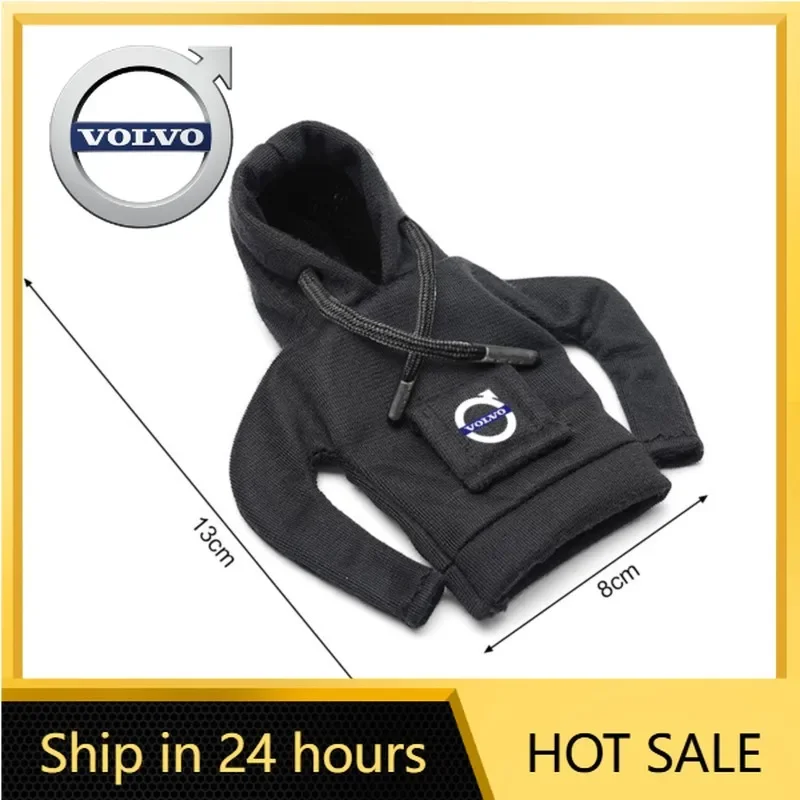 

Steering Covers Hoodie Car Gear Shift Knob Cover Manual Handle Change Lever Cover For Volvo Rdesign AWD XC60 XC90 V60 S60 V50 V4