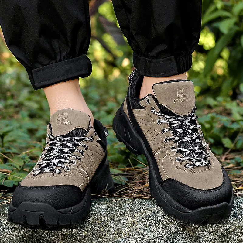 2026 New Arrival Hiking Shoes for Men Quality Breathable Outdoor Men's Trekking Sneakers Big Size 48 Non-slip Travel Sports Shoe