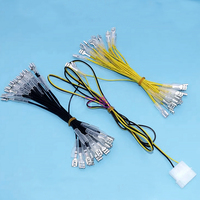 12V Led Cable 6.3MM Connector Wire Harness For Light Push Button To PC Computer Power Supply Arcade Joystick Machine DIY