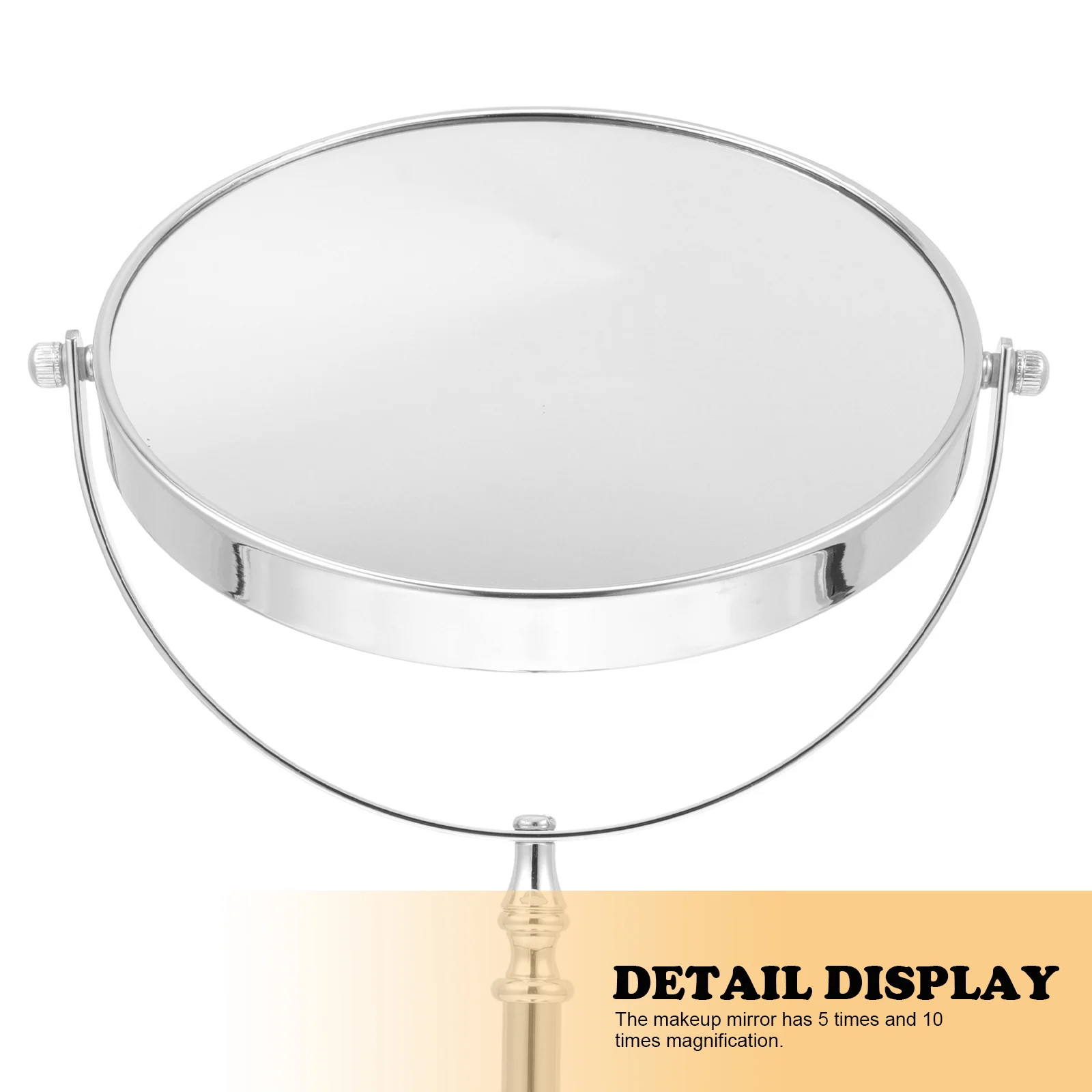 

1Pcs Hd Makeup Mirror Double Sided Stable Support Frame 360 Degree Swivel Desktop Vanity Mirror Practical Gift