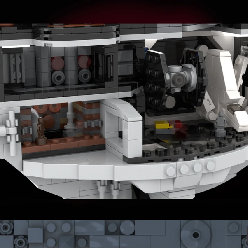 1358 PCS Star Fighting Small - Scale Cosmic Fortress MOC Customize Modular Building Block Technology DIY Boys Toy Christmas Gift