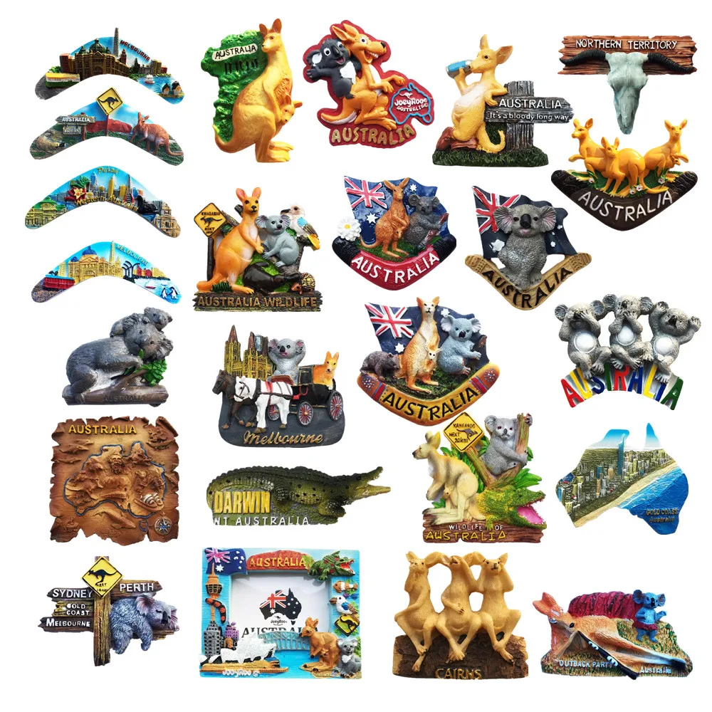 

Oceania Australia 3D Fridge Magnets Tourism Souvenir Refrigerator Magnets Sticker Collection Handicraft Gift Decoration Articles