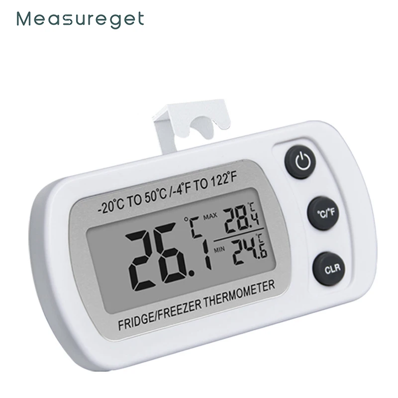 Freezer Refrigeration Thermometer Refrigerator Temperature Count Display Waterproof Refrigerator Thermometer