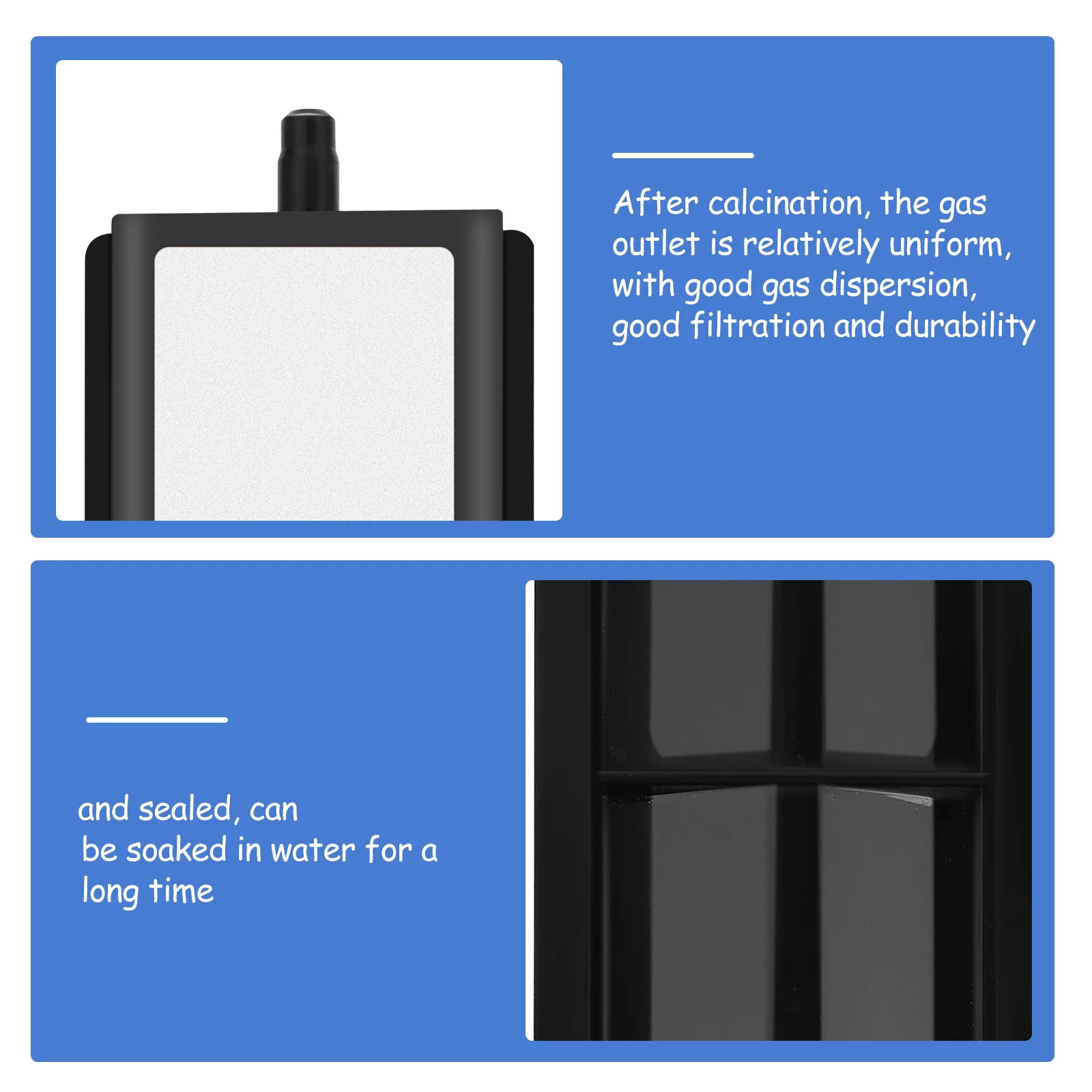 

1pc Aquarium Oxygen Pump Bubble Air Stone Fish Tank Supply Durable Frosted Surface Micro Bubbles For Home Office Hydroponics