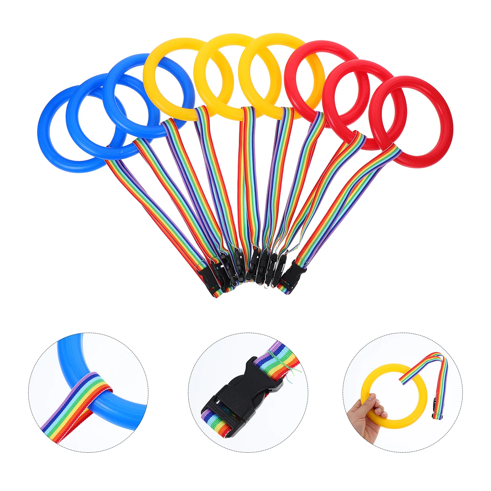 9 قطعة حبل المشي لمكافحة خسر للأطفال مشرق اللون الطفل المقود قابلة لإعادة الاستخدام حزام الأمان الصغار الرعاية النهارية مرحلة ما قبل المدرسة في الهواء الطلق