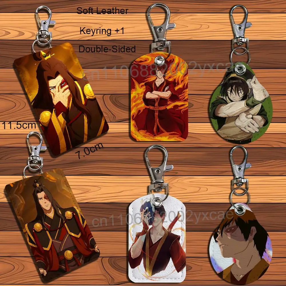 Soil type Zuko  Fire element Toph Beifong Card Holder Keychain Key Ring Door Lock Access Protective Case For Security Gift