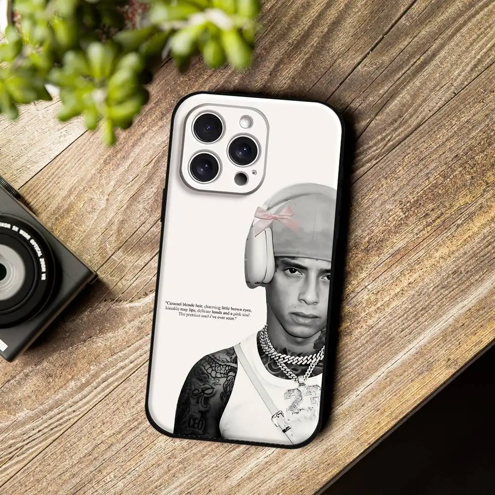 حافظة هاتف مغني الراب C-Central Cee لهاتف آيفون 17 16 15 14 13 12 11 X XR XS Plus Pro Max غطاء أسود ناعم صغير