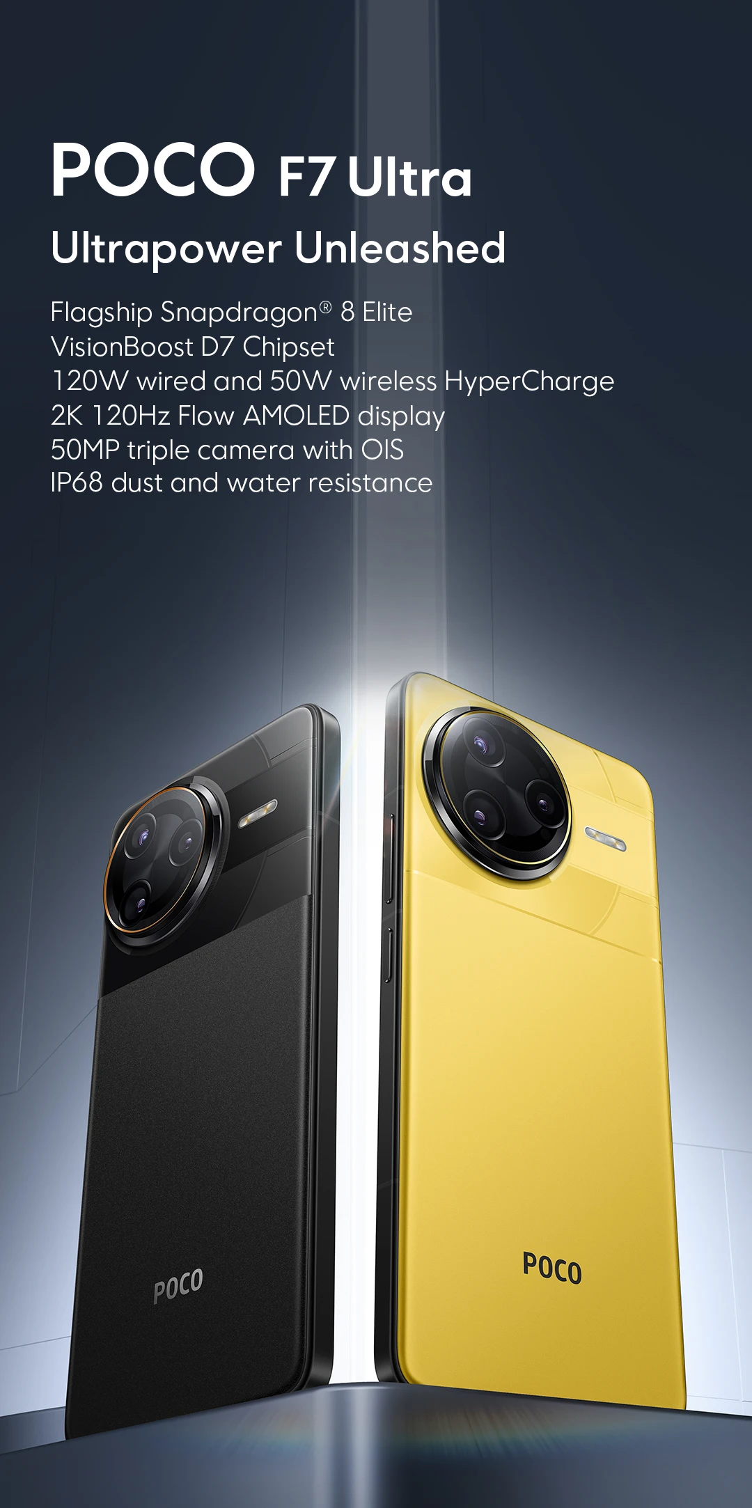 POCO F7 Ultra 5G NFC 12GB/256GB 16GB/512GB Versión Global Teléfono