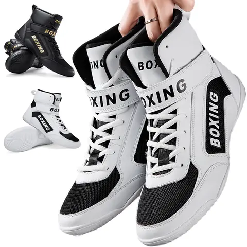 Męskie buty bokserskie Najwyższej jakości walki Klasyczne buty treningowe do zapasów Najwyższej jakości trampki Damskie sportowe buty bokserskie Sneake