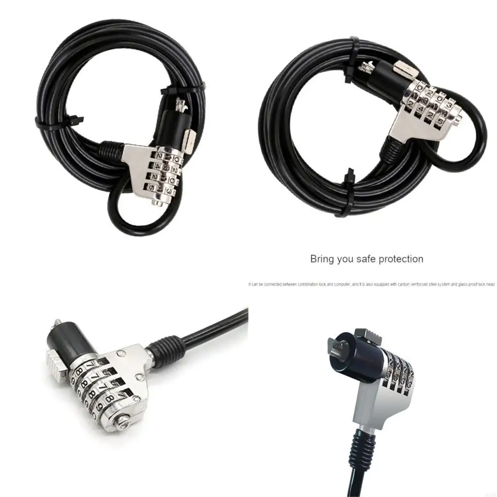 

896F Laptop Combination Security Lock Cable Chain Theft Laptop Lock Cable