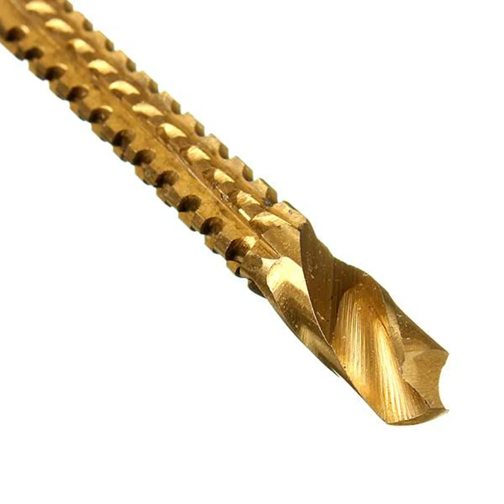 Twist Drill Bit Power Tool Drill High Speed Steel Twist Sawtooth Drill Wood Cutter 3mm/4mm/5mm/6mm/6.5mm/8mm 6pcs