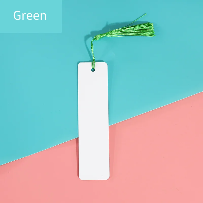 Sublimation Bookmark Blanks Metal Blank Bookmarks With Tassel For Heat Transfer Printing DIY Bookmarks Crafts