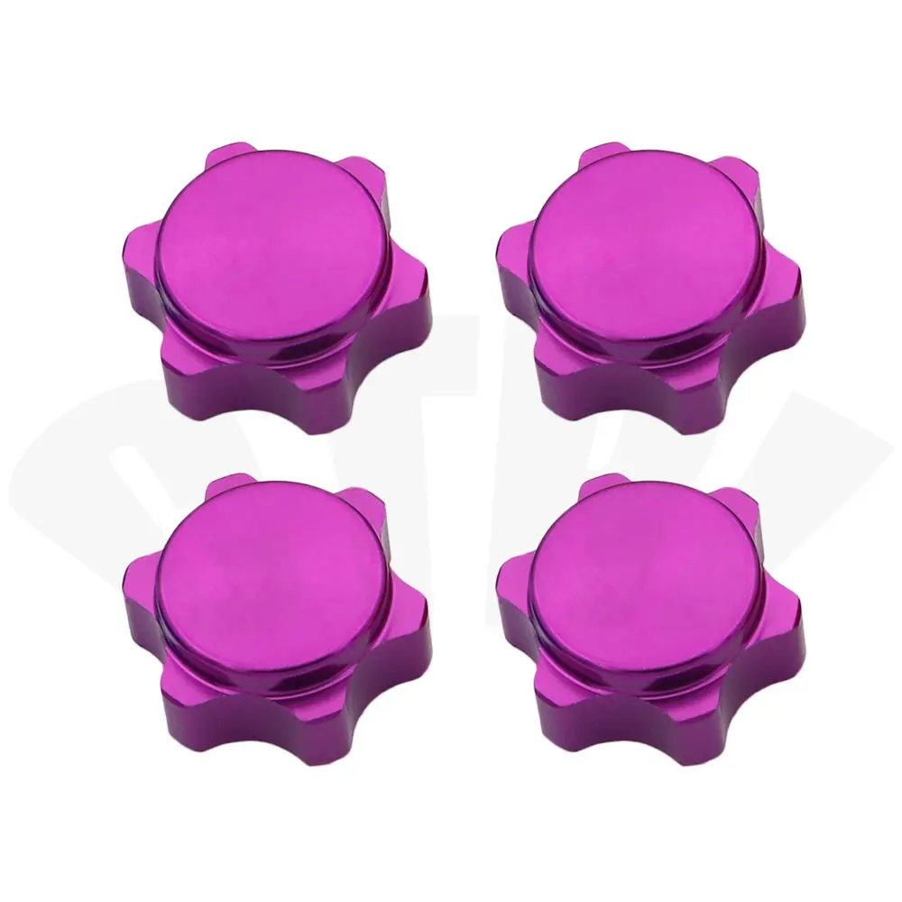 Adaptateur hexagonal de moyeu de roue en aluminium, couvercle anti-poussière fin, 17mm, voiture de loisir 1/8 RC, camion HSP Axial Gardens I Traxxas HimPain, 4 pièces