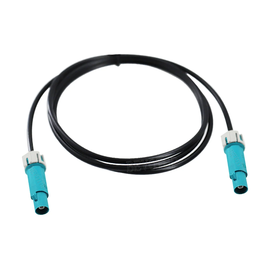 1PCS Waterproof Fakra Cable Code A/B/C/D/F/G/H/I/K/Z Male to Male Plug Connector Car Video Fakra Jumper RG174 Pigtail BEVOTOP