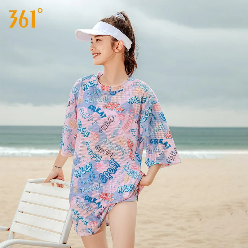 

Women 3Pcs UV Protection Water Sport Surfing Beach Push Up Swim Vest Shirt Trunks Female Short Sleeve Quick-Dry Bathing SwimWear