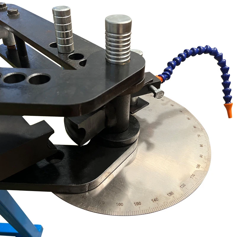 HTB-1000 Electric Hydraulic Metal Pipe Bending Machine The bending machine comes standard with 3 sets of molds and simple bottom