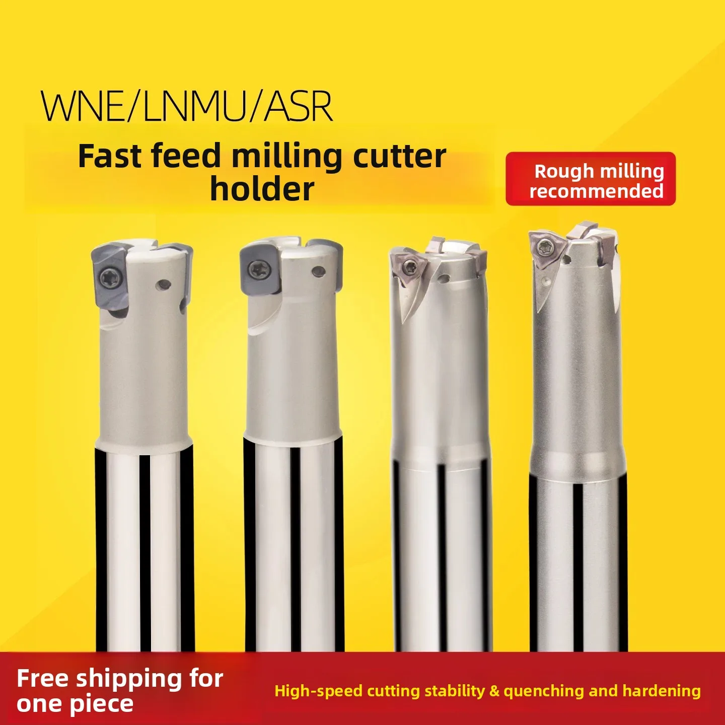 EXN03R ASR Fast‑Feed Milling Tool Shank, Fit EPNW0603TN‑8 Double‑Sided Carbide Insert CNC Milling Cutter