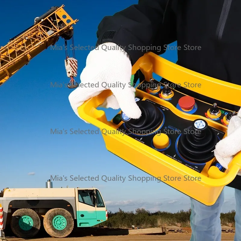 

ECD-Q5000A High Quality Joystick Radio Remote Control Crane with IP68 Protection 315/433/868MHz Frequencies 225m Range
