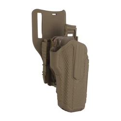GB-84 Tactical universal gun holster nylon leather holster double bolt lock with belt hanging leg row QLS quick release system