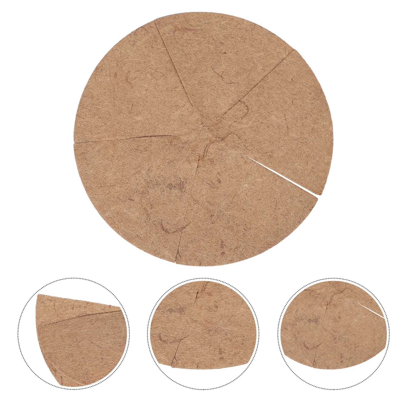 

1pcs Coconut Coir Hanging Basket Liner Breathable Water-Absorbing Fiber Replacement For Plant Flowerpot Garden Decor Coconuts