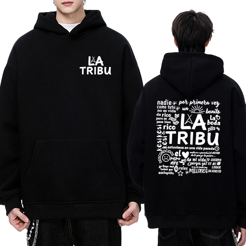 

Autumn Winter Camilo La Tribu Album 2025 Double Sided print Hoodie Unisex fashion Casual pullovers Men women Fleece Sweatshirt