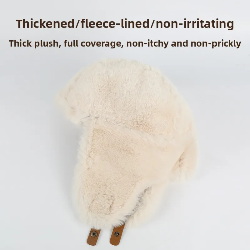جديد الشتاء الأطفال الفراء قطعة واحدة سميكة يندبروف حماية الأذن السفر في الهواء الطلق الدافئة التزلج قبعة قفازات قطعتين مجموعة #4