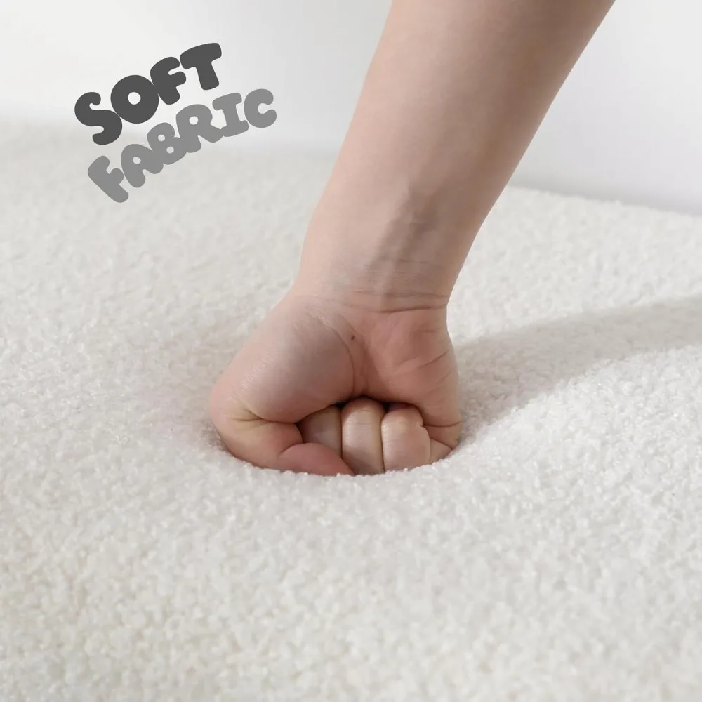 Banco otomano estofado de 50" de largura para entrada e quarto