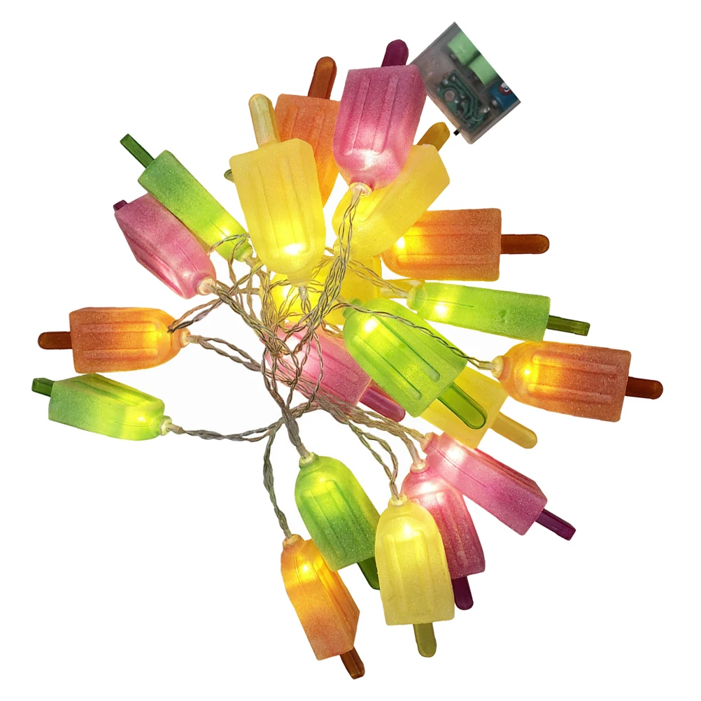 

20 Ice Led 3M Fairy Operated Decorative Lights String Lights Plastic Decor Bedroom Party Holiday Studio