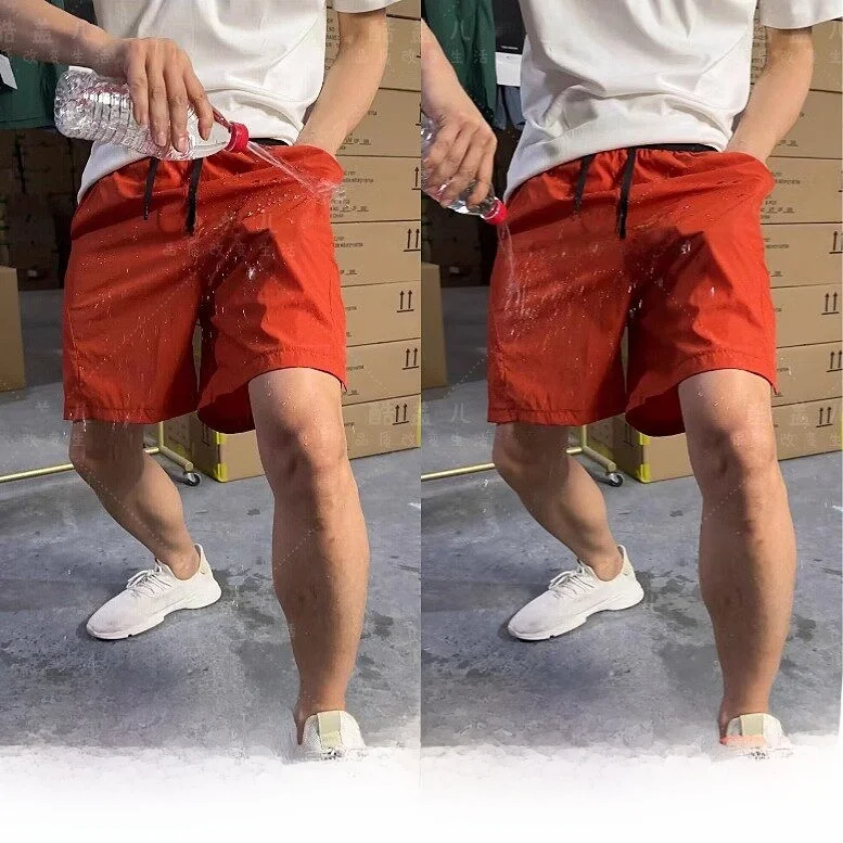 

Men's Summer Casual Lightweight Breathable Outdoor Shorts Fashionable Urban Straight Leg Short Pants Versatile Waterproof