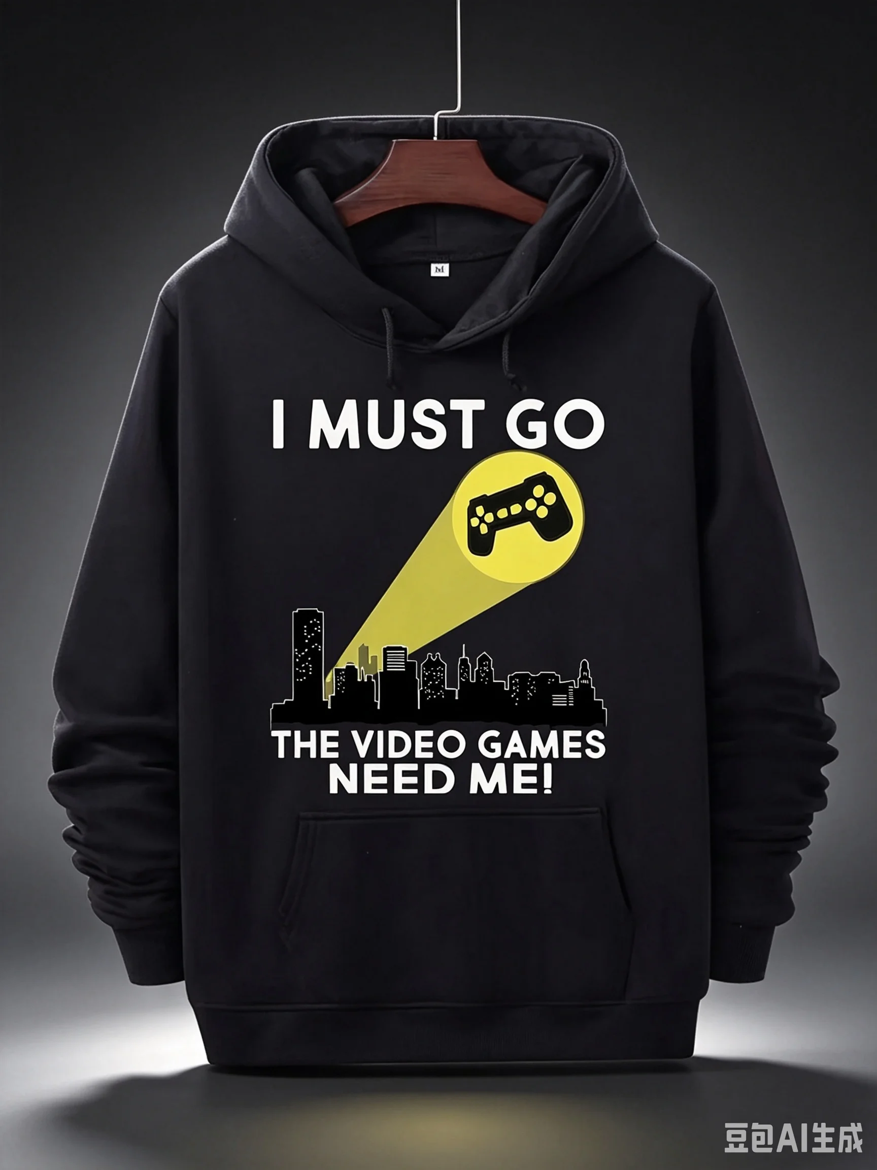 1 Men's Game Graphic Hoodie, Designed 