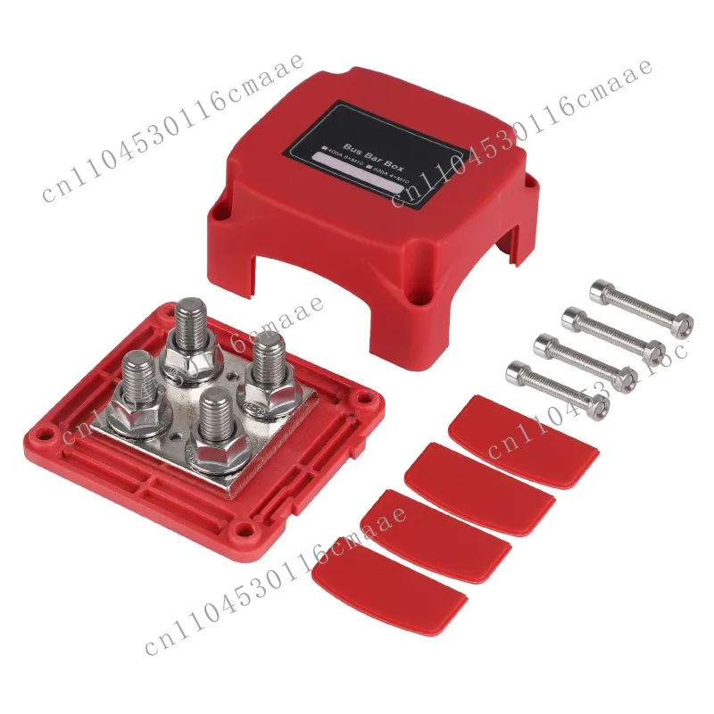 Car Ship Sink Line Row Negative Terminal RV Modified Universal 48V400A Ship Wiring Row with Cover