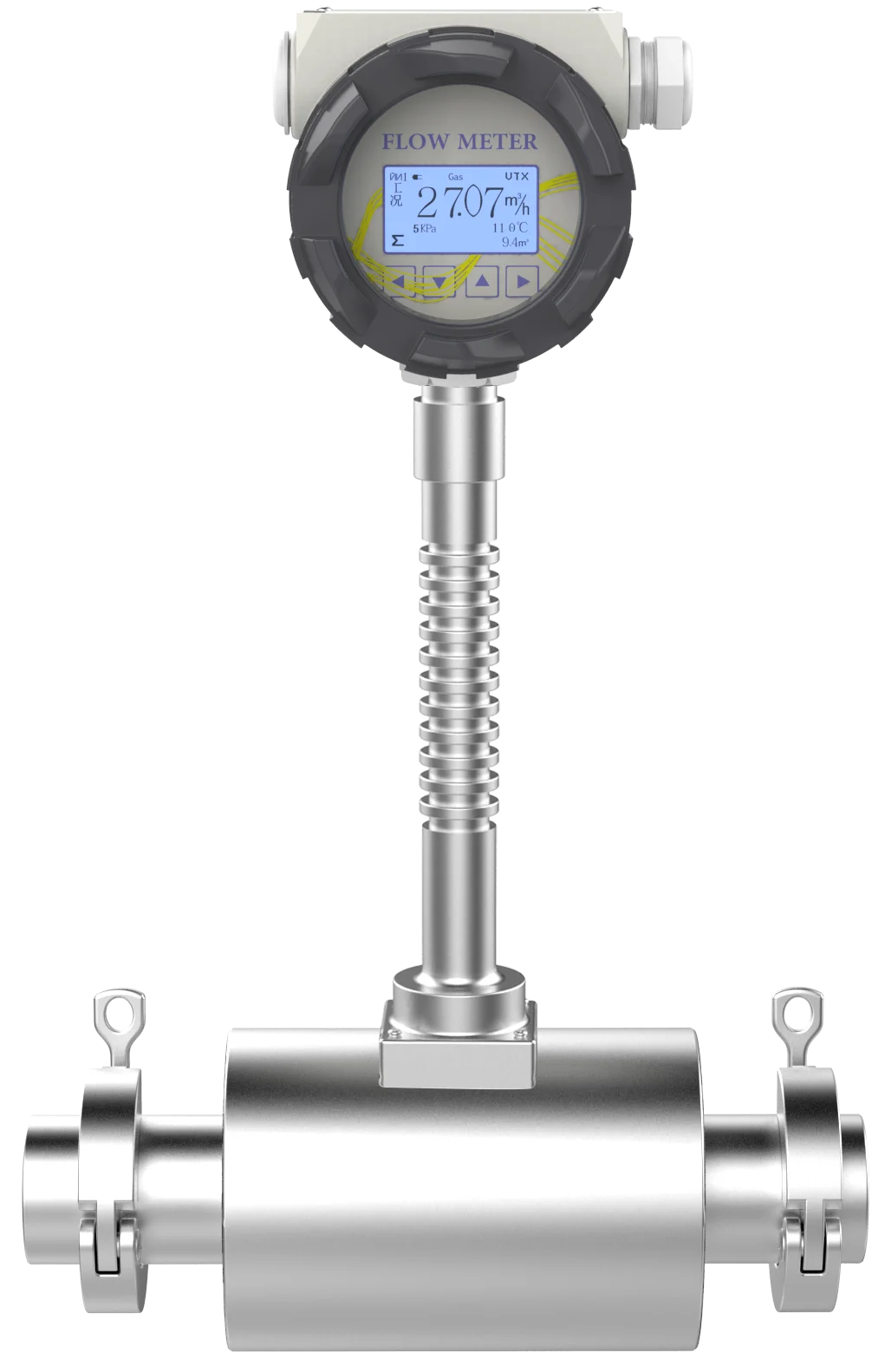 High-Accuracy Temp-Pressure Compensated Vortex Flow Meter - CE Certified