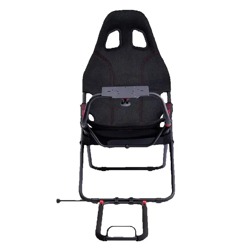 

Folding racing simulator seat bracket