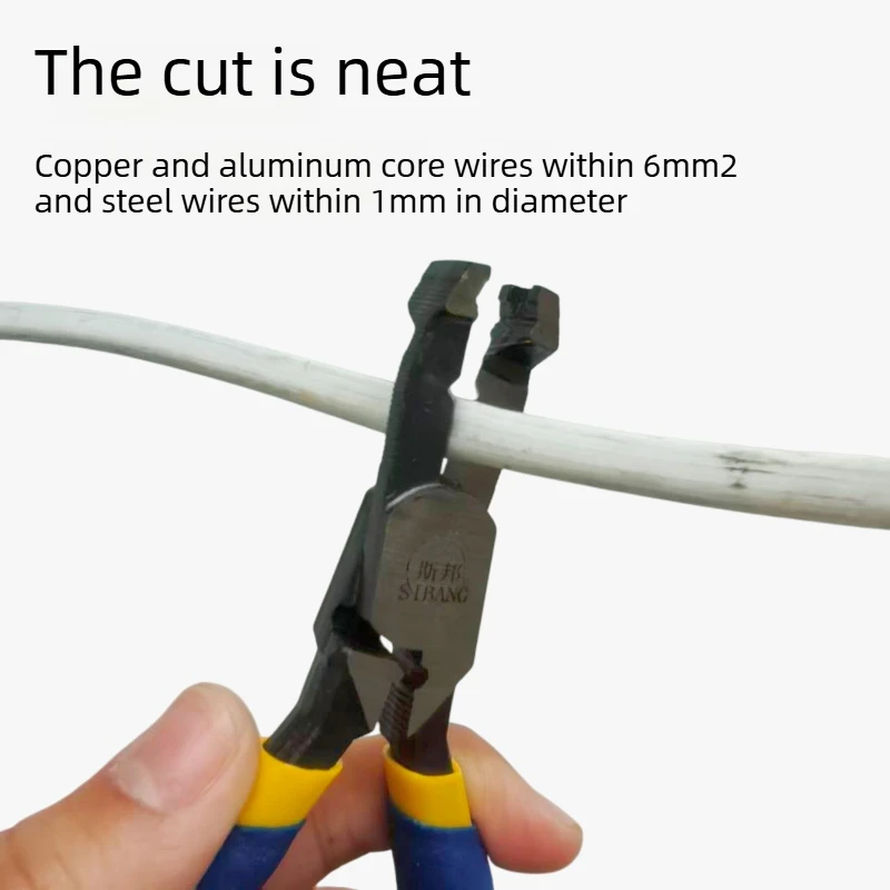 Multifunctional slip tooth pliers designed for special removal of nails and rusty screws in slip wire conditions affordable