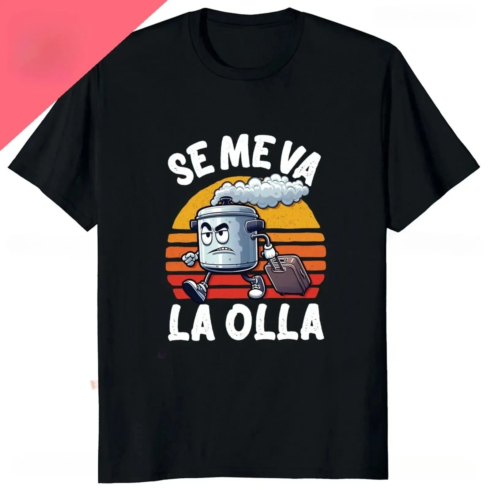 Me Suda El Nabo Camiseta feminina estampada de manga curta engraçada piadas espanholas vintage macio casual tops roupas femininas camisetas gráficas