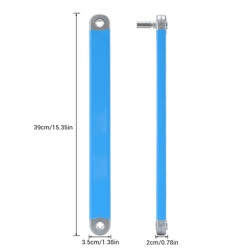 Impact Ready Offset Extension Wrench, Tight Spaces Extension Tool with 1/4, 3/8 and 1/2 Inch Square Drive Adapters for Hard-to-Reach Fasteners