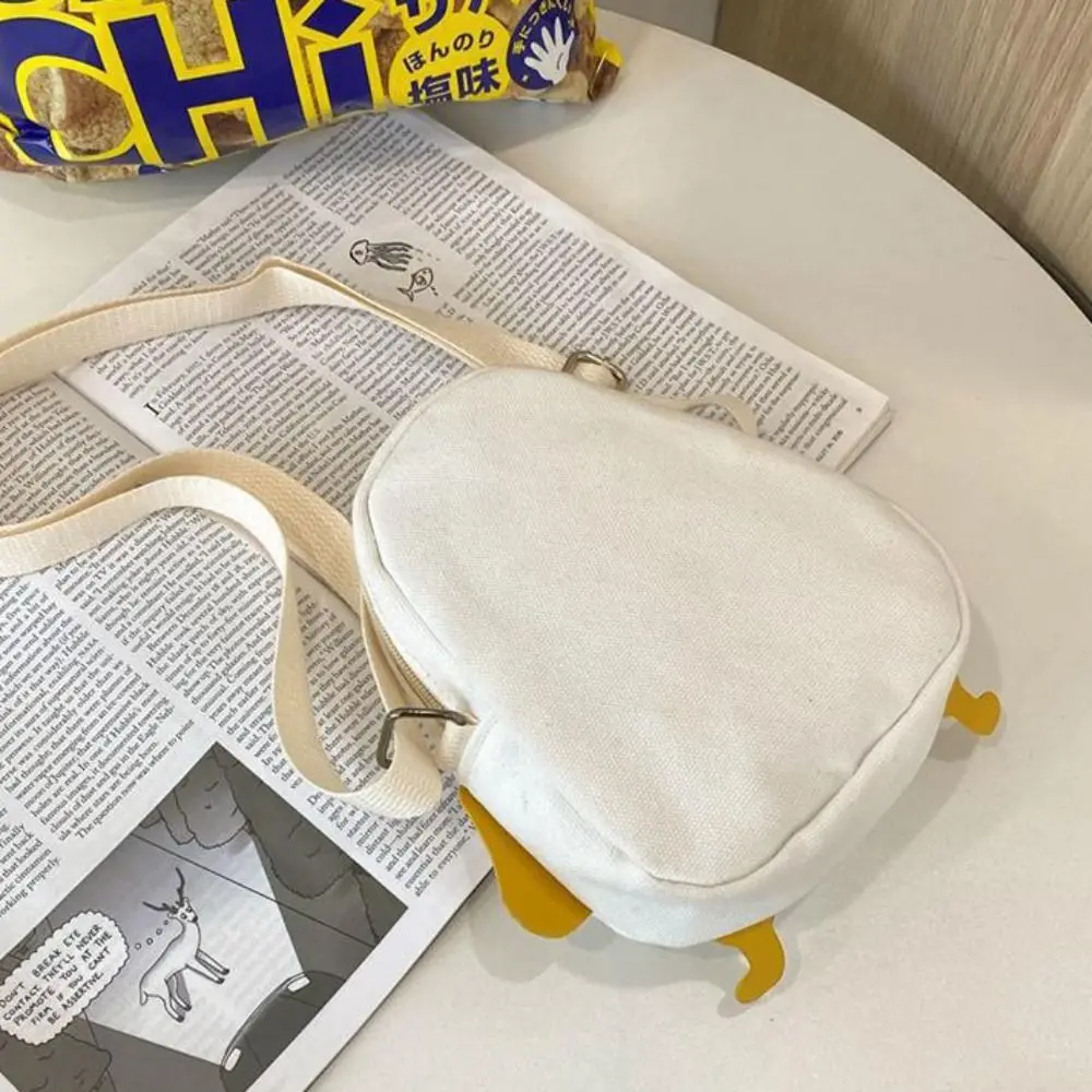 Doce lona engraçado pintainho crossbody saco estilo coreano dos desenhos animados pequeno saco do mensageiro design minoria bonito bolsa ao ar livre