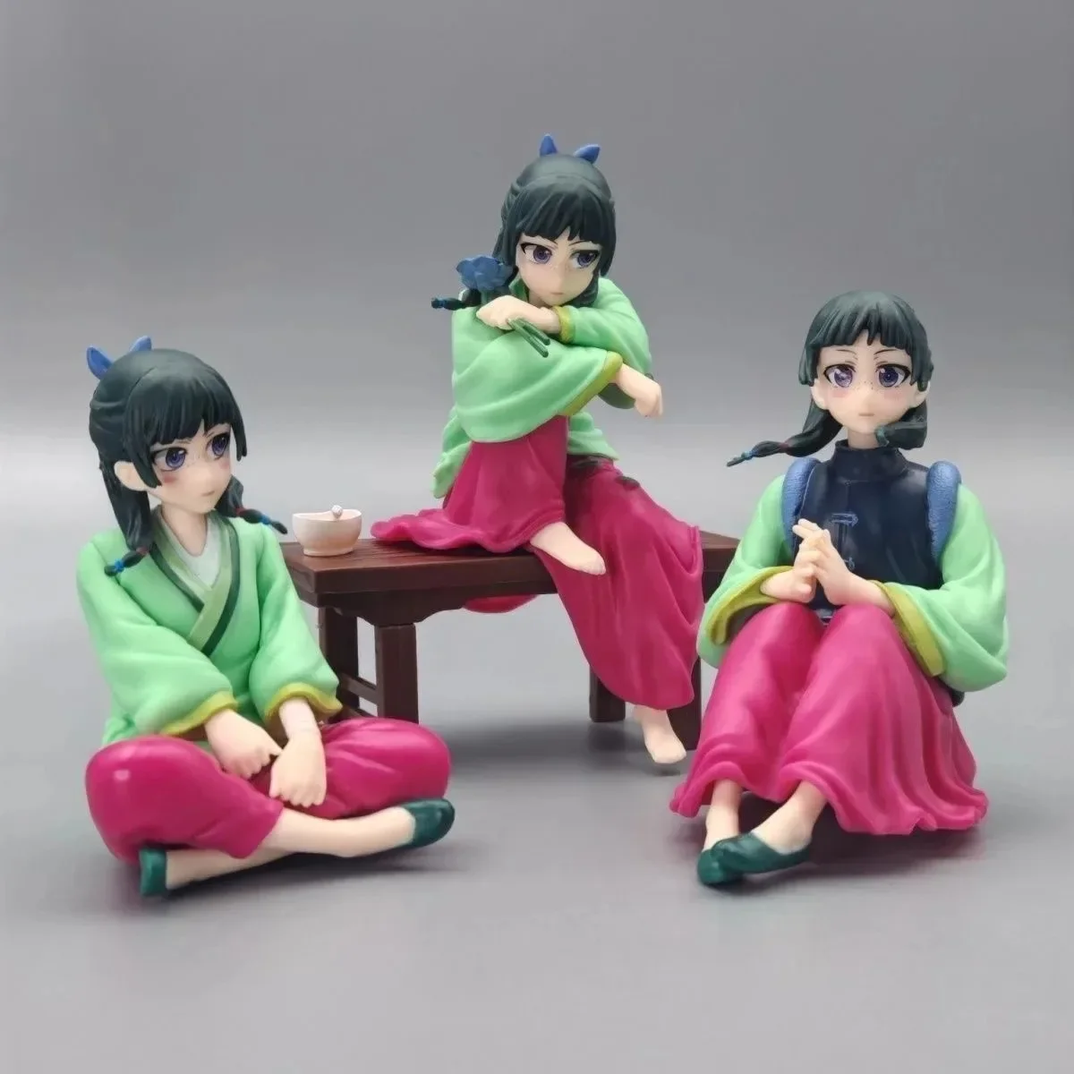 *11CM Anime The Apothecary Diaries Maomao Figure Cute Girl Sitting Position Maomao Action Figure Collection Doll PVC Model Gifts